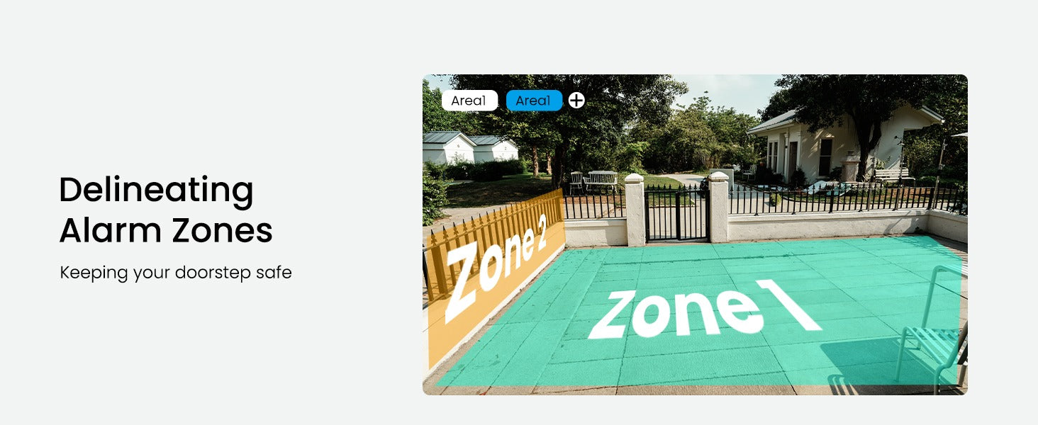 Zone di allarme personalizzabili
